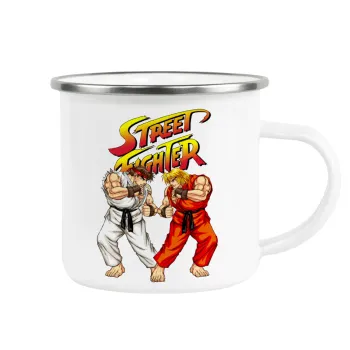 Street fighter, Κούπα Μεταλλική εμαγιέ λευκη 360ml