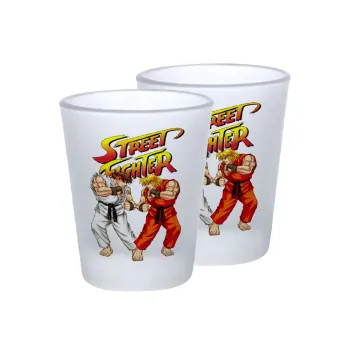 Street fighter, Σφηνοπότηρα γυάλινα 45ml του πάγου (2 τεμάχια)