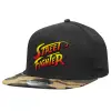 Καπέλο Ενηλίκων Flat Snapback Μαύρο/Παραλλαγή, (100% ΒΑΜΒΑΚΕΡΟ TWILL, ΕΝΗΛΙΚΩΝ, UNISEX, ONE SIZE)
