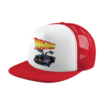 Back to the future, Καπέλο Soft Trucker με Δίχτυ Red/White 