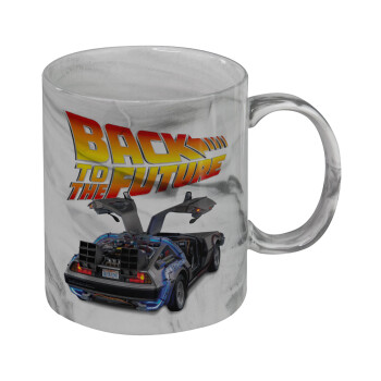 Back to the future, Mug ceramic marble style, 330ml