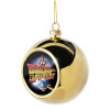 Στολίδι Χριστουγεννιάτικη μπάλα δένδρου Χρυσή 8cm