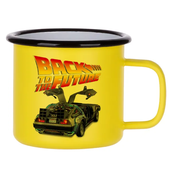 Back to the future — Κούπα Μεταλλική εμαγιέ ΜΑΤ Κίτρινη 360ml