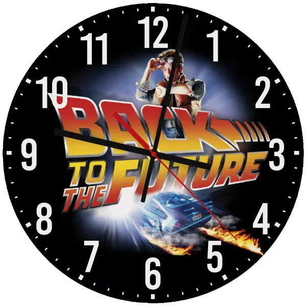 Back to the future — Ρολόι τοίχου ξύλινο 30cm