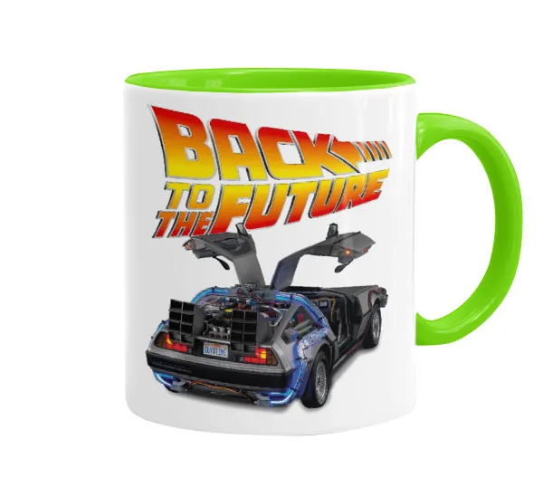 Back to the future — Κούπα χρωματιστή βεραμάν, κεραμική, 330ml