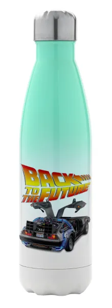 Back to the future — Μεταλλικό παγούρι θερμός Πράσινο/Λευκό (Stainless steel), διπλού τοιχώματος, 500ml