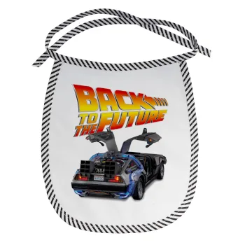 Back to the future, Σαλιάρα μωρού αλέκιαστη με κορδόνι Μαύρη