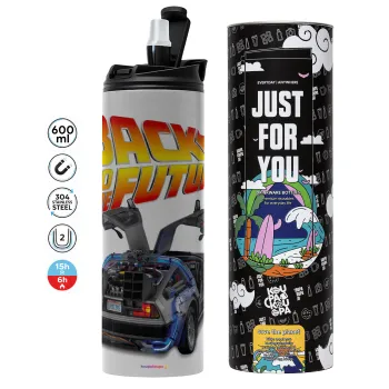 Back to the future, Tumbler stainless steel GREY 600ml