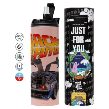 Back to the future, Tumbler stainless steel PINK 600ml