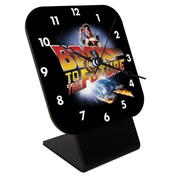 Back to the future, Επιτραπέζιο ρολόι ξύλινο με δείκτες (10cm)