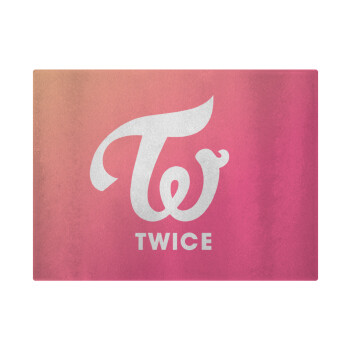 Twice, Επιφάνεια κοπής γυάλινη (38x28cm)