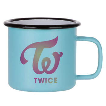Twice, Κούπα Μεταλλική εμαγιέ ΜΑΤ σιέλ 360ml