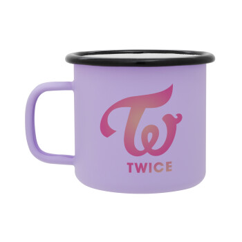 Twice, Κούπα Μεταλλική εμαγιέ ΜΑΤ Light Pastel Purple 360ml