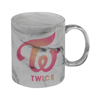Twice, Mug ceramic marble style, 330ml