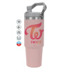 Pink color, 890ml (30oz) stainless Steel Tumbler with Handle