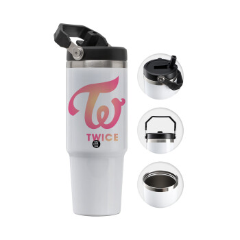 Twice, 30oz stainless Steel Tumbler with Handle
