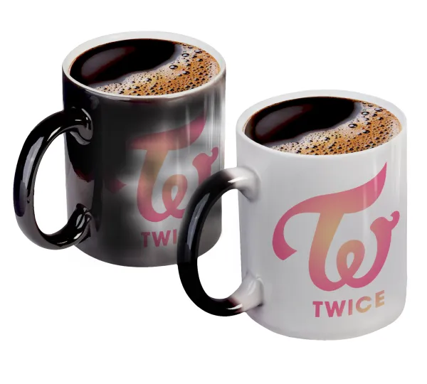 Twice — Κούπα Μαγική, κεραμική, 330ml που αλλάζει χρώμα με το ζεστό ρόφημα