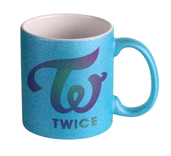 Twice — Κούπα Σιέλ Glitter που γυαλίζει, κεραμική, 330ml
