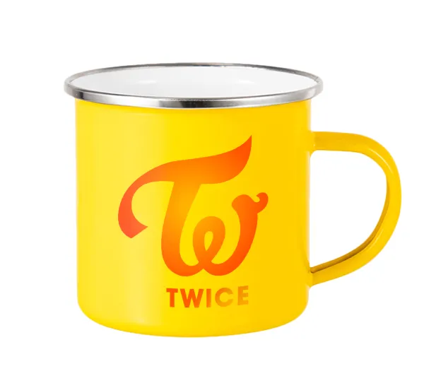 Twice — Yellow Enamel Metallic Cup 360ml