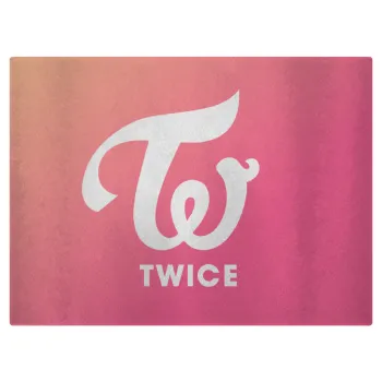 Twice, Επιφάνεια κοπής γυάλινη (38x28cm)