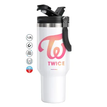 Twice, Mega Stainless steel Tumbler with lid, double wall 1,2L