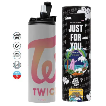 Twice, Tumbler stainless steel GREY 600ml