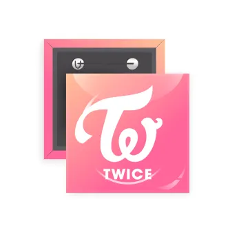 Twice, Κονκάρδα παραμάνα τετράγωνη 5x5cm