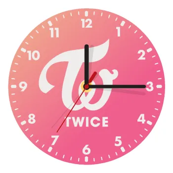 Twice, Ρολόι τοίχου ξύλινο (20cm)