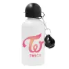 Metal water bottle, White, aluminum 500ml