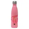 Μεταλλικό παγούρι θερμός Ροζ Ματ (Stainless steel), διπλού τοιχώματος, 500ml