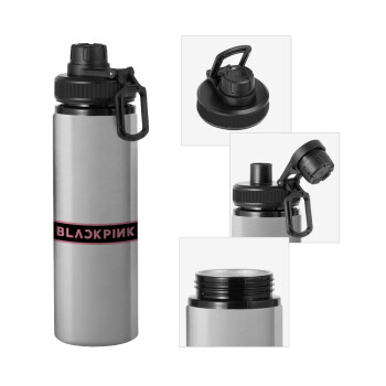 BLACKPINK, Metallic water bottle with safety cap, 850ml aluminum