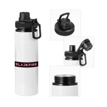 BLACKPINK, Μεταλλικό παγούρι νερού με καπάκι ασφαλείας, αλουμινίου 850ml