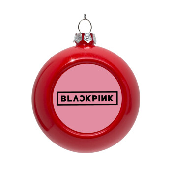 BLACKPINK, Red Christmas tree ornament bauble 8cm