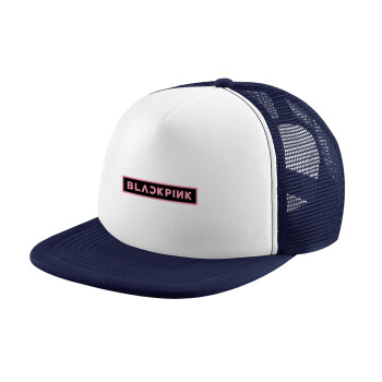 BLACKPINK, Καπέλο Ενηλίκων Soft Trucker με Δίχτυ Dark Blue/White (POLYESTER, ΕΝΗΛΙΚΩΝ, UNISEX, ONE SIZE)