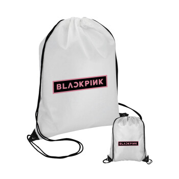 BLACKPINK, Τσάντα πουγκί με μαύρα κορδόνια (1 τεμάχιο)