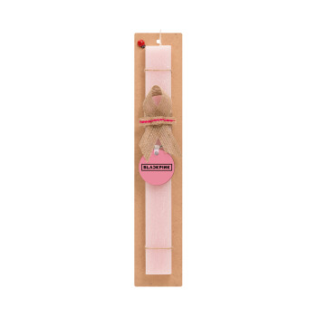 BLACKPINK, Easter Set, wooden keychain & scented flat Easter candle (30cm) (PINK)