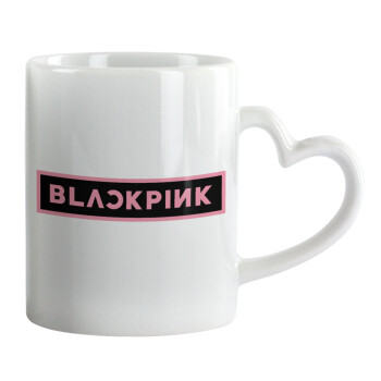 BLACKPINK, Mug heart handle, ceramic, 330ml