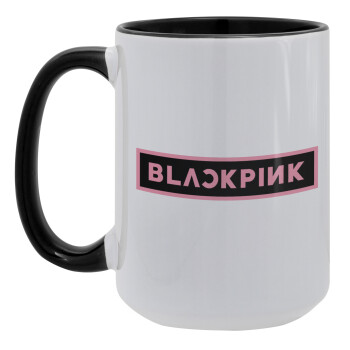 BLACKPINK, Κούπα Mega 15oz, κεραμική Μαύρη, 450ml