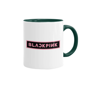 BLACKPINK, Mug colored green, ceramic, 330ml