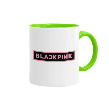 BLACKPINK, Mug colored light green, ceramic, 330ml