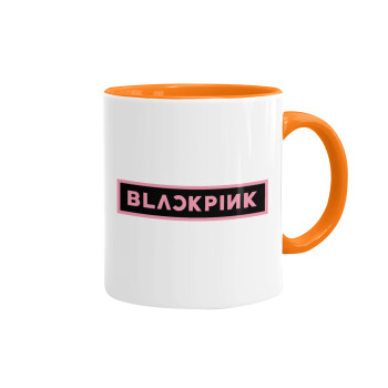 BLACKPINK, Mug colored orange, ceramic, 330ml