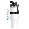 Mega Stainless steel Tumbler with lid, double wall 1,2L