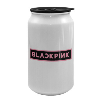 BLACKPINK, Κούπα ταξιδιού μεταλλική με καπάκι (tin-can) 500ml