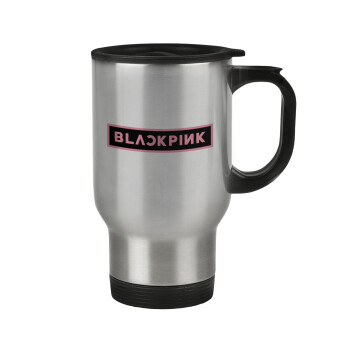 BLACKPINK, Κούπα ταξιδιού ανοξείδωτη με καπάκι, διπλού τοιχώματος (θερμό) 450ml