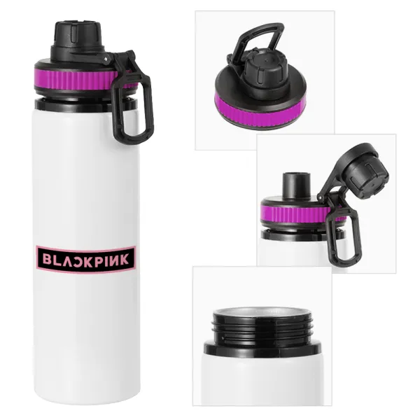 BLACKPINK — Μεταλλικό παγούρι νερού με καπάκι ασφαλείας, αλουμινίου 850ml