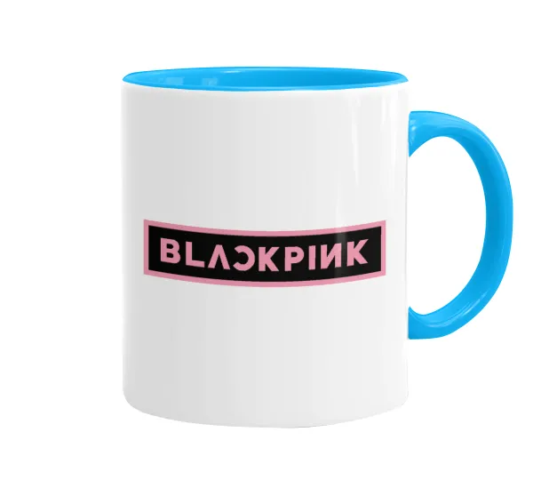BLACKPINK — Κούπα χρωματιστή γαλάζια, κεραμική, 330ml