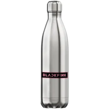 BLACKPINK, Μεταλλικό παγούρι θερμός Inox (Stainless steel), διπλού τοιχώματος, 750ml