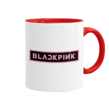 BLACKPINK, Κούπα χρωματιστή κόκκινη, κεραμική, 330ml