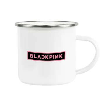 BLACKPINK, Metallic enamel cup white 360ml