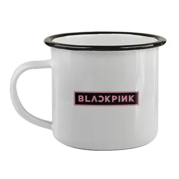 BLACKPINK, Κούπα εμαγιέ με μαύρο χείλος 360ml